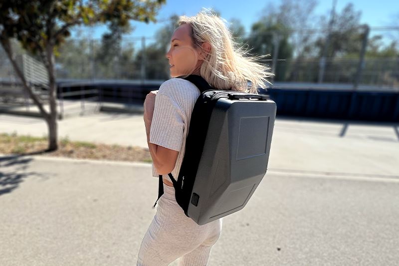 backpack or shoulder bag for travel Pakt One Mojave / 45L+ bottle holder Full Grain Leather Backpack Purse