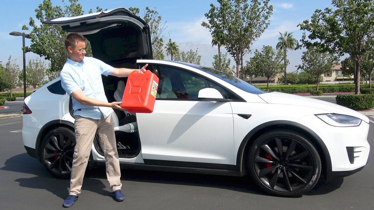 Does Tesla use gasoline?