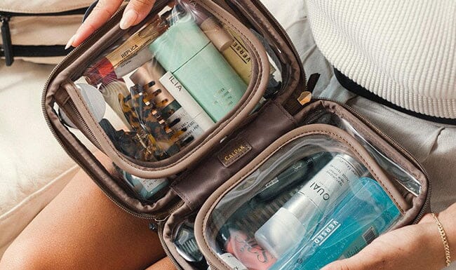 How to pack sunscreen in checked luggage