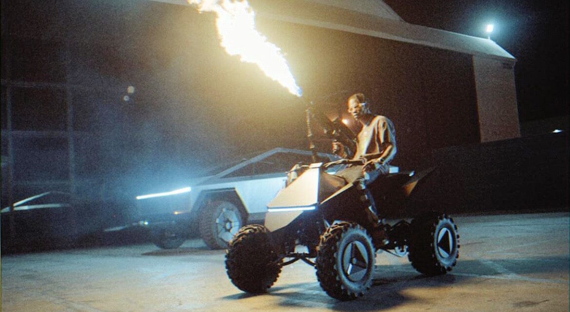 The only music video to feature Tesla's Cybertruck