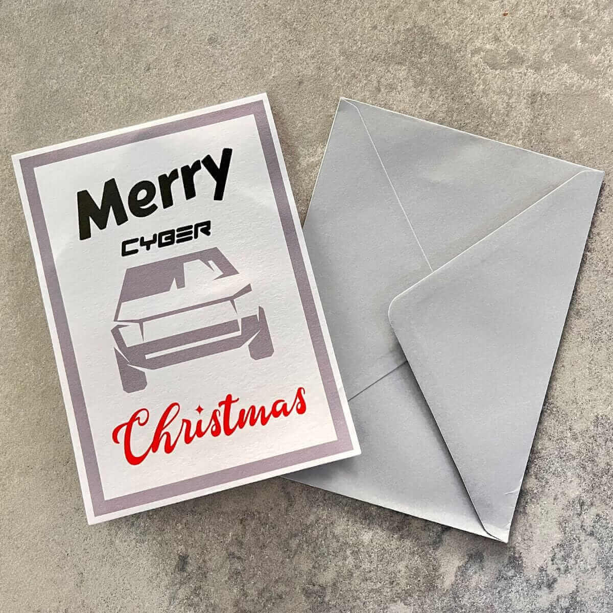 Cybertruck Pop-Up Christmas Card: Limited Edition Set! (4 Cards in a pack)