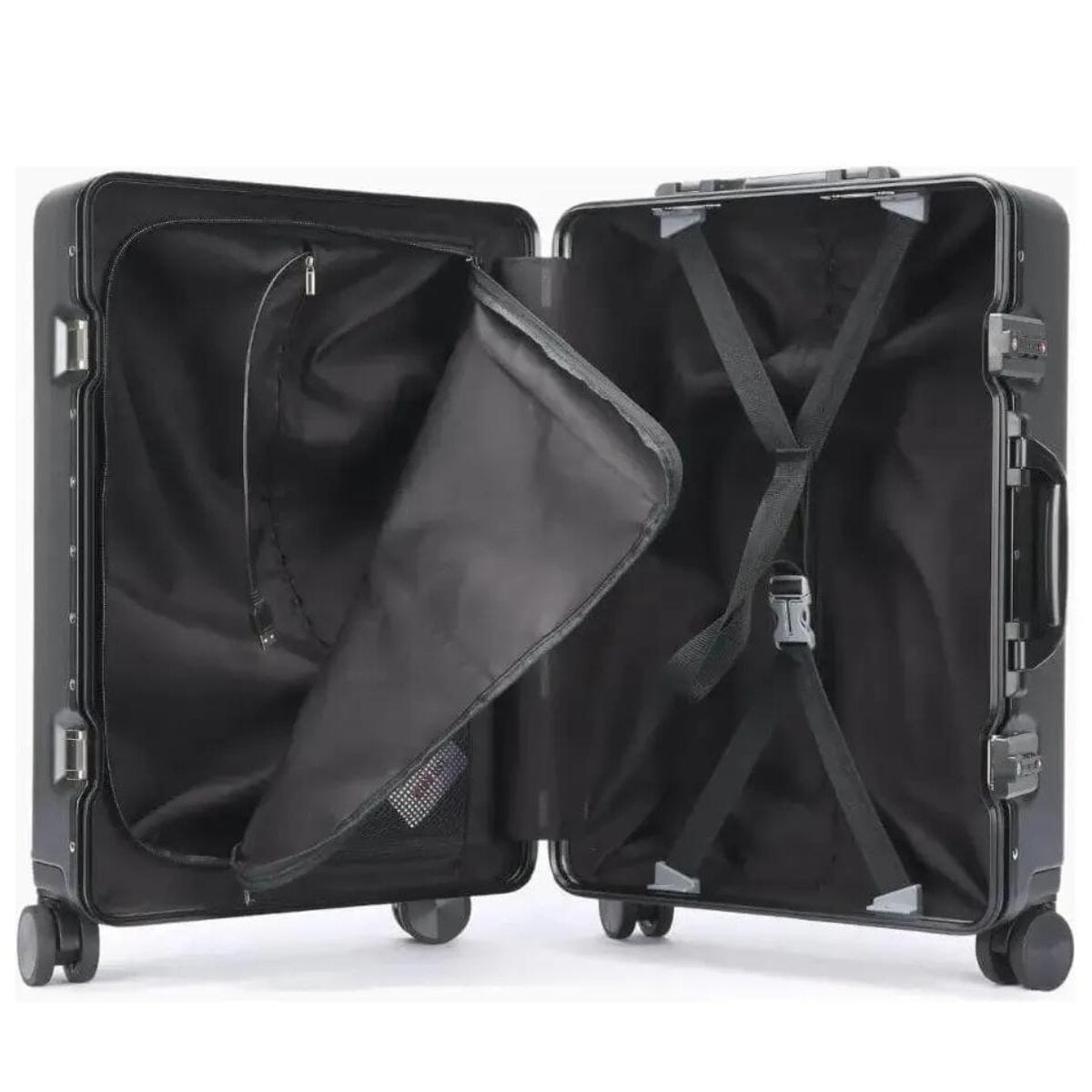 CyberLuggage 38L Carry-on Suitcase Luggage in Gray Luggage Cyberbrands