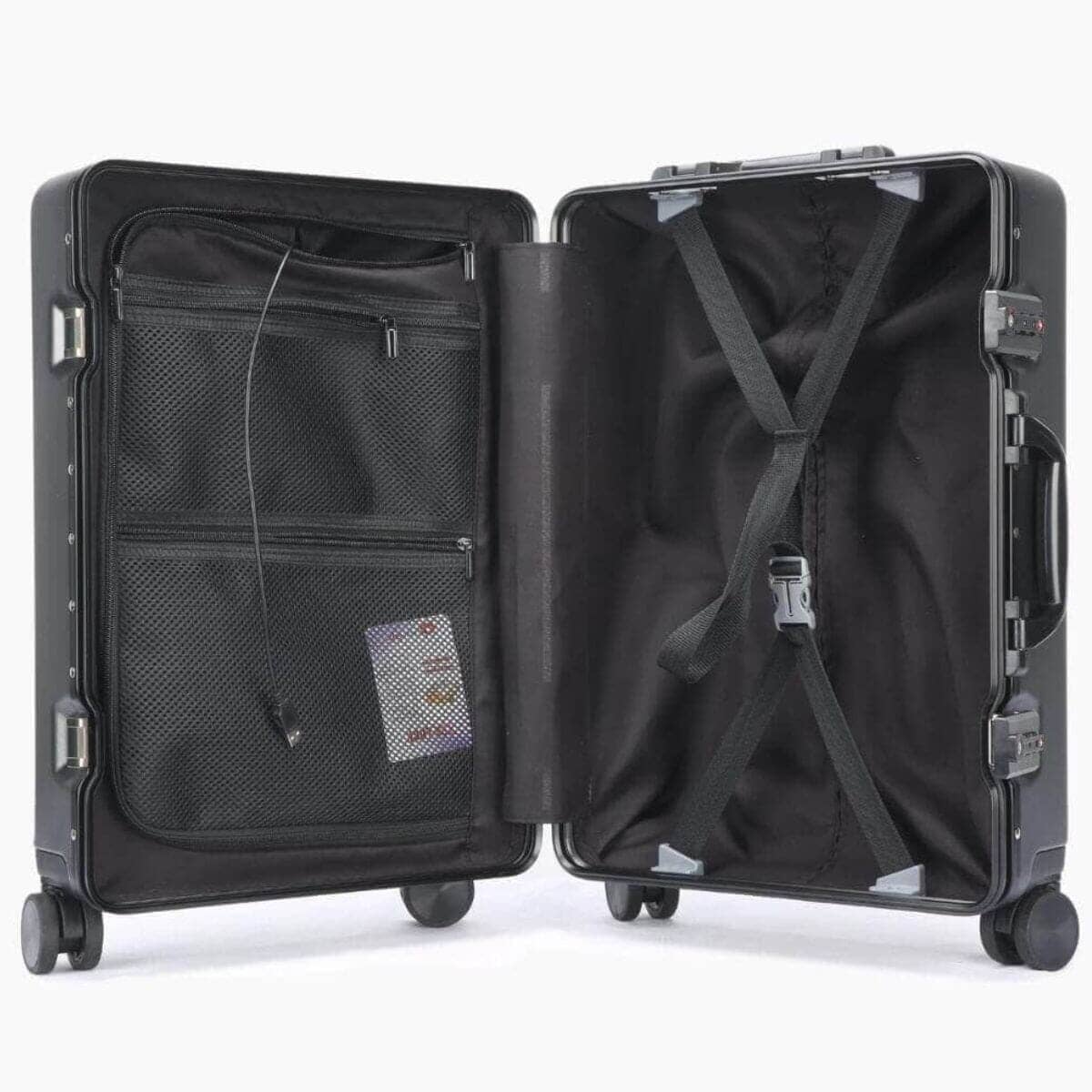 CyberLuggage 38L Carry-on Suitcase Luggage in Gray Luggage Cyberbrands