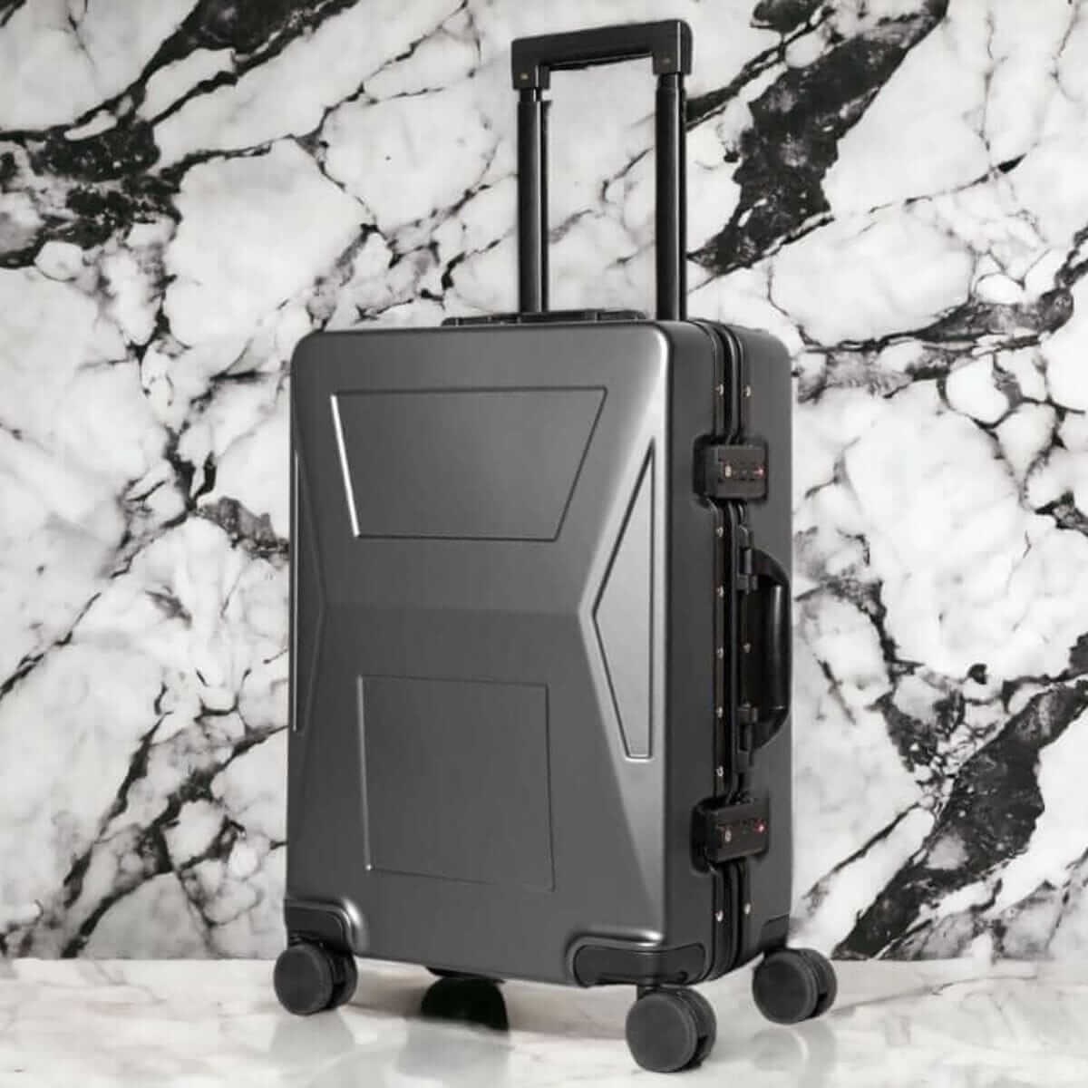 CyberLuggage 38L Carry-on Suitcase Luggage in Gray Luggage Cyberbrands