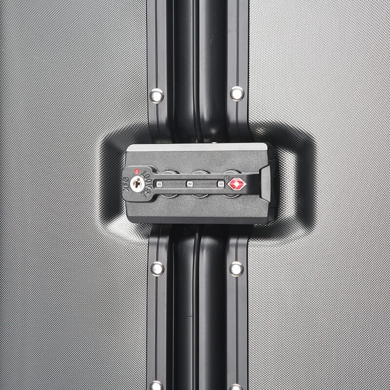 CyberLuggage Checked Suitcase Luggage in Gray Luggage Cyberbrands