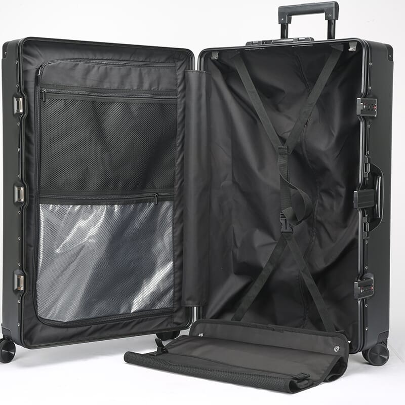 CyberLuggage Checked Suitcase Luggage in Gray Luggage Cyberbrands