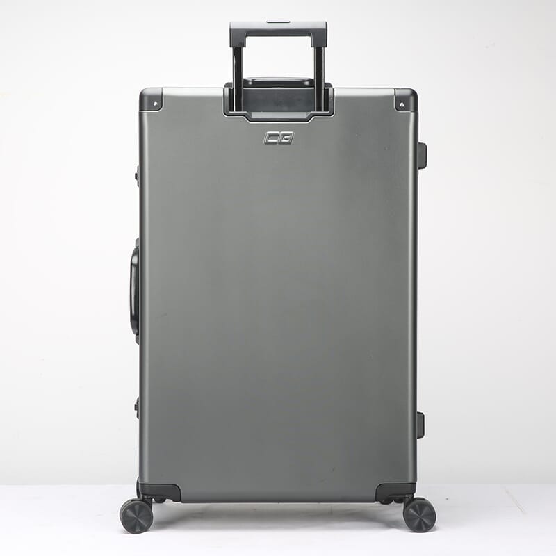 CyberLuggage Checked Suitcase Luggage in Gray Luggage Cyberbrands