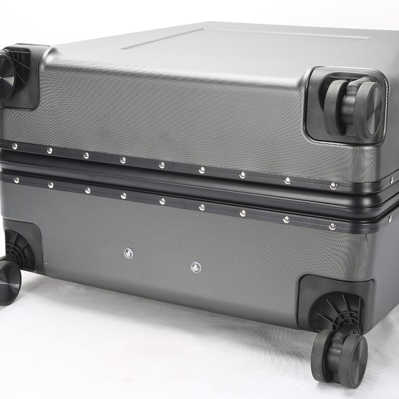 CyberLuggage Checked Suitcase Luggage in Gray Luggage Cyberbrands