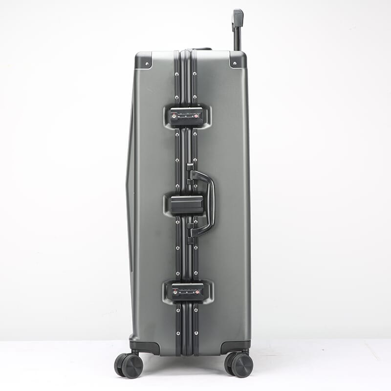 CyberLuggage Checked Suitcase Luggage in Gray Luggage Cyberbrands