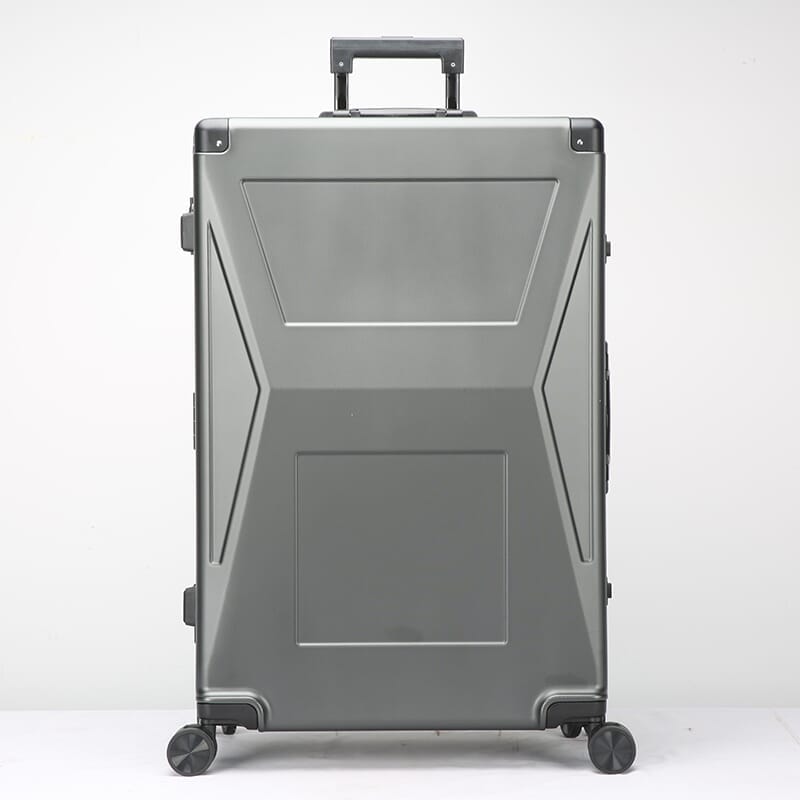 CyberLuggage Checked Suitcase Luggage in Gray Luggage Cyberbrands Steel Gray