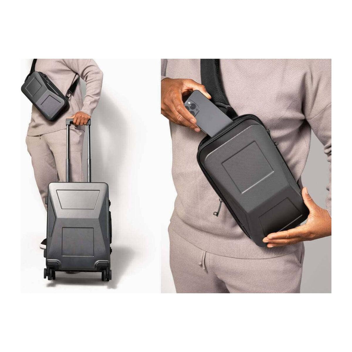 CYBERLUGGAGE + CYBERSLING + CYBERPOWERBANK Weekend Bundle Bundle Cyberbrands Steel Gray
