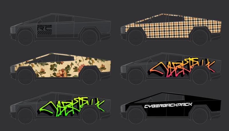 Hot To Custom Wrap Images for Tesla Cybertruck