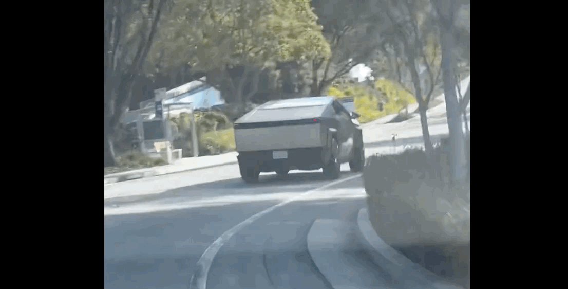Tesla Cybertruck Testing and Swerving on Public Streets 2023