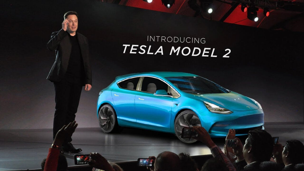 Tesla Model 2 Rumored Cheaper Hatchback Model Rendering