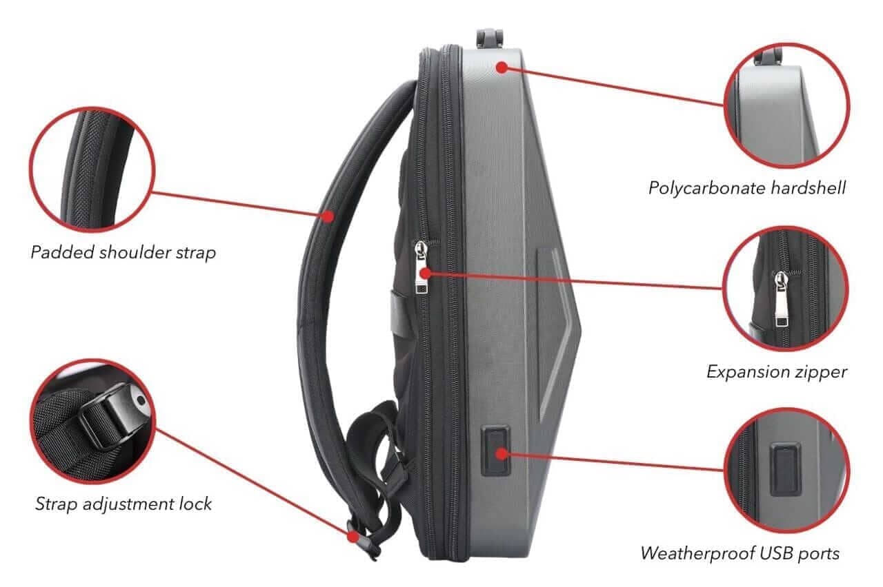 CyberBackpack 2.0 27L Anti-Theft Laptop Backpack Backpack Cyberbrands 