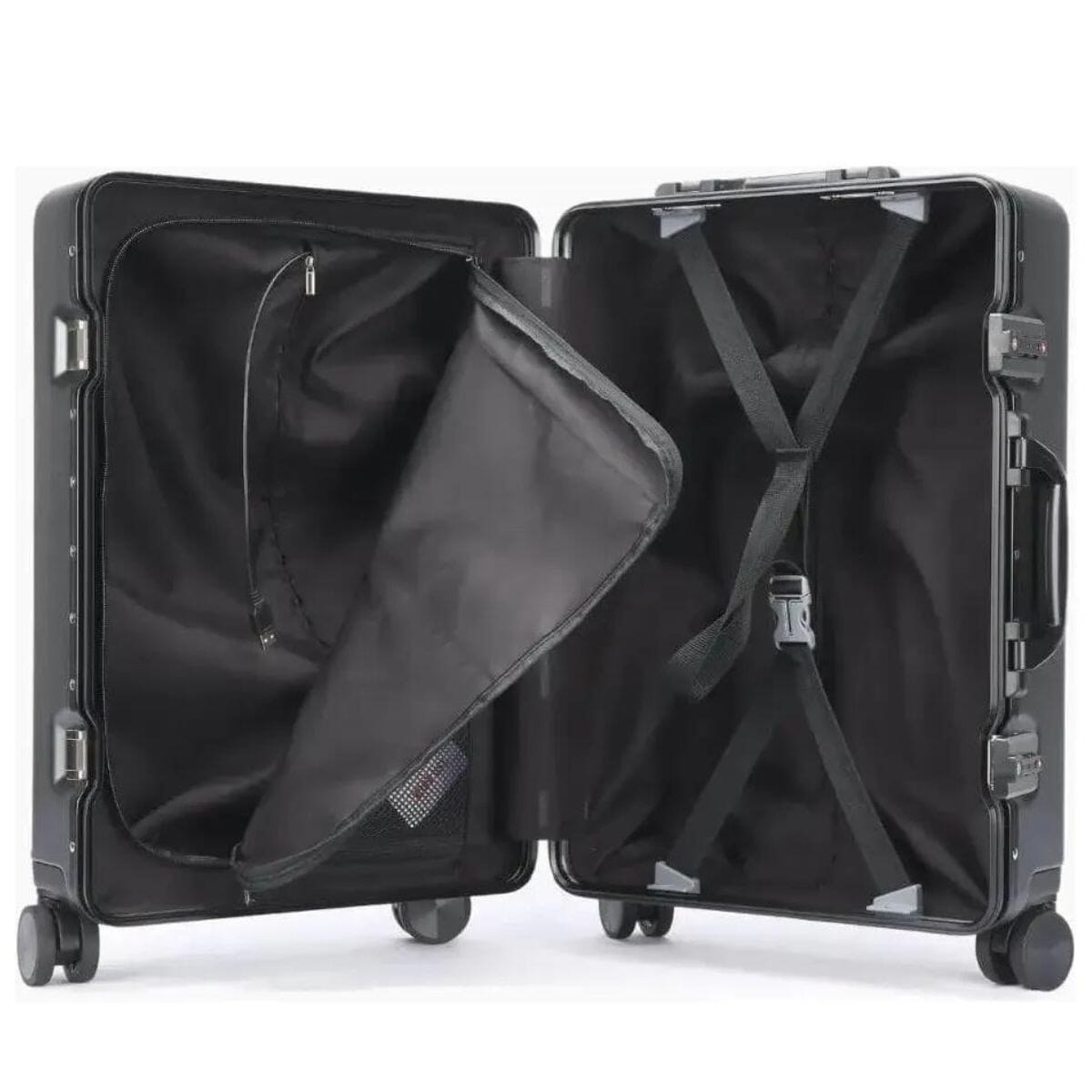 CyberLuggage 38L Carry-on Suitcase Luggage in Gray Luggage Cyberbrands 