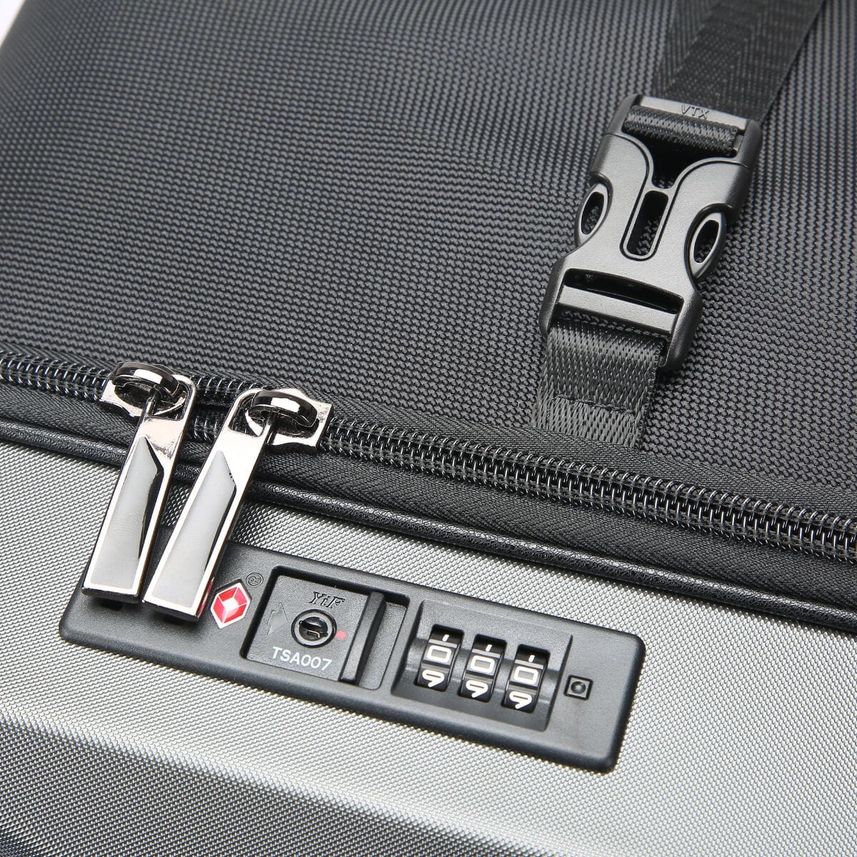 Buy VIP Grey Unisex TSA, Double Zipper (Anti Theft Zipper