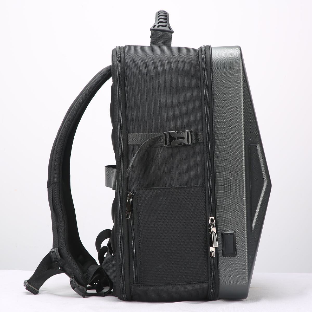 Anti-Theft Laptop Backpack w/ USB Charging Port and Small Sling